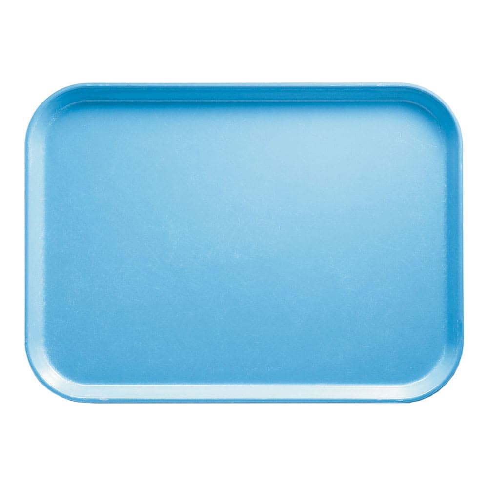 Cambro 46518 Fiberglass Camtray® Cafeteria Tray - 6"L x 4 1/4"W, Robin Egg Blue