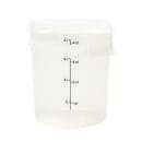 Cambro 4RFSPROPP190 4 qt CamRound® FreshPro Round Storage Container - Polypropylene, Translucent thumbnail 2