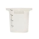 Cambro 4RFSPROPP190 4 qt CamRound® FreshPro Round Storage Container - Polypropylene, Translucent thumbnail 3