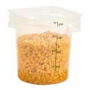 Cambro 4RFSPROPP190 4 qt CamRound® FreshPro Round Storage Container - Polypropylene, Translucent thumbnail 6