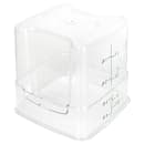 Cambro 4SFSPROCW135 4 qt FreshPro Square Food Storage Container - CamSquare®, Polycarbonate, Green Graduation thumbnail 3