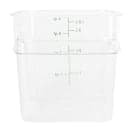 Cambro 4SFSPROCW135 4 qt FreshPro Square Food Storage Container - CamSquare®, Polycarbonate, Green Graduation thumbnail 7
