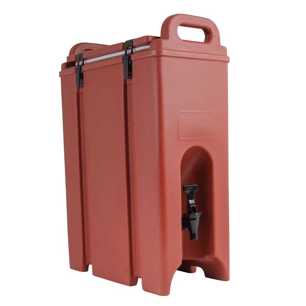 Cambro 500LCD402 5 gal Camtainer® Insulated Beverage Dispenser, Brick Red