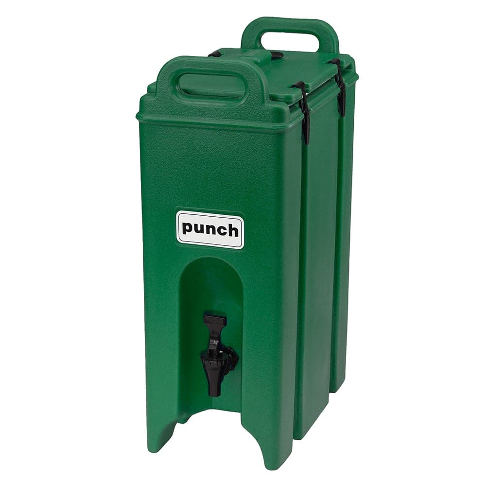 Cambro 500LCD519 5 gal Camtainer® Insulated Beverage Dispenser, Kentucky Green