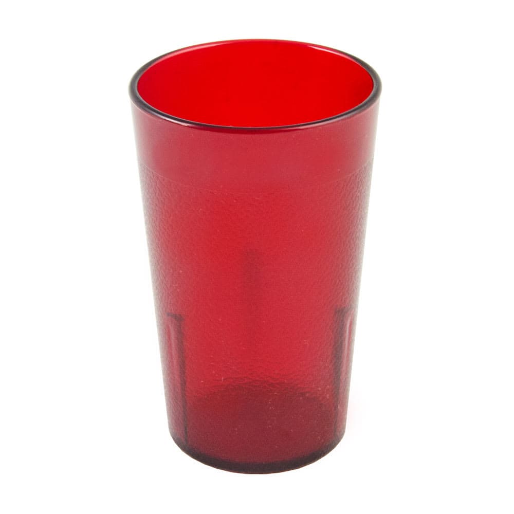 Cambro 500P2156 5 1/5 oz Ruby Red Textured Plastic Tumbler