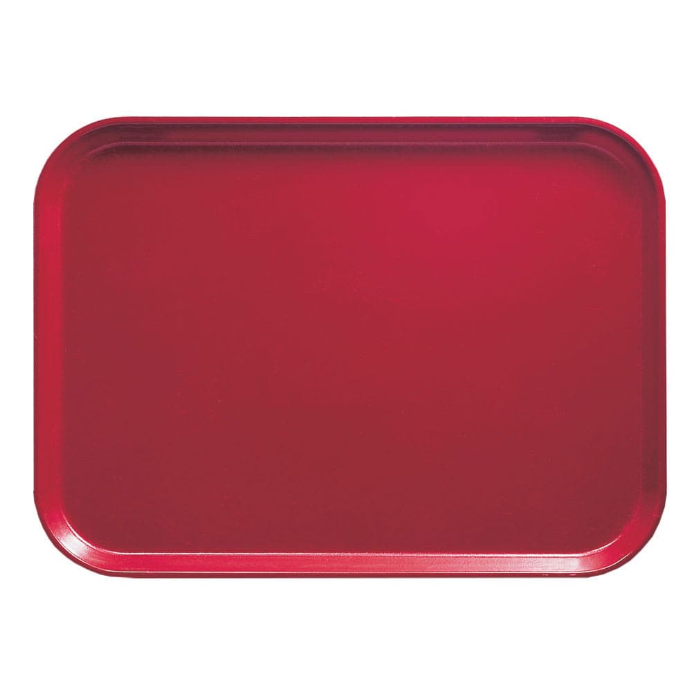 Cambro 57221 Fiberglass Camtray® Cafeteria Tray - 6 9/10"L x 4 9/10"W, Ever Red