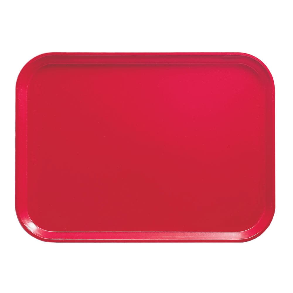 Cambro 57521 Fiberglass Camtray® Cafeteria Tray - 6 9/10"L x 4 9/10"W, Cambro Red