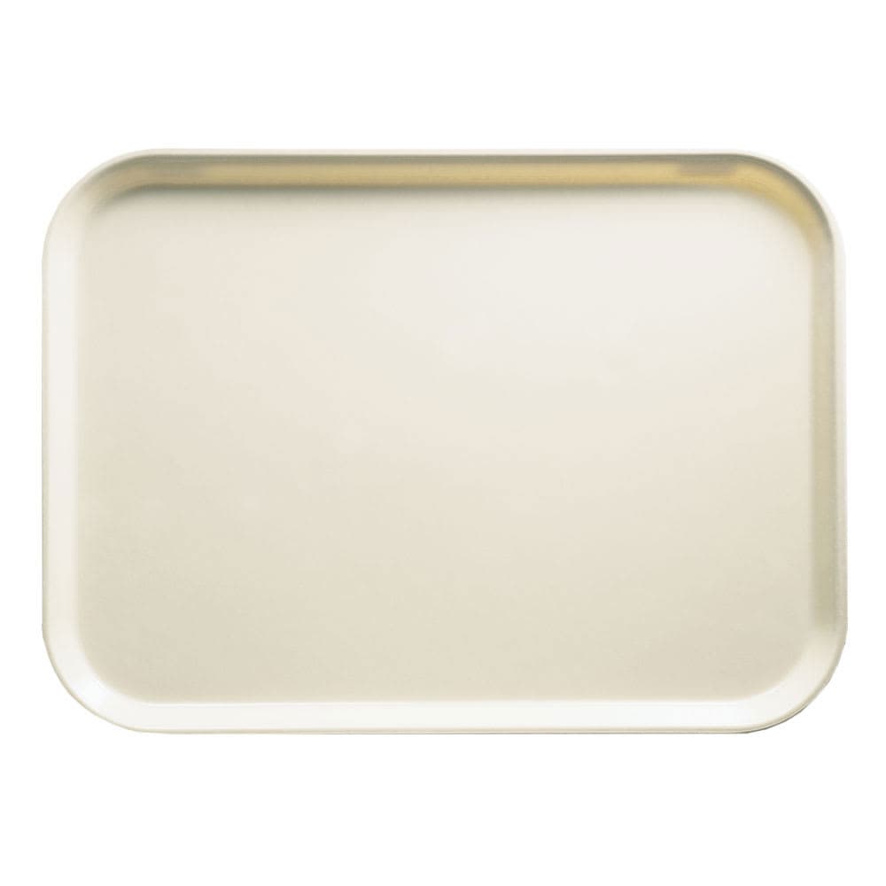 Cambro 57538 Fiberglass Camtray® Cafeteria Tray - 6 9/10"L x 4 9/10"W, Cottage White