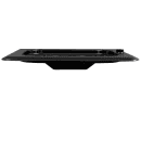 Cambro 60CWCH110 Camwear Food Pan Cover - 1/6 Size, Flat with Handle, Black thumbnail 2