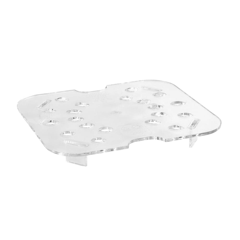Cambro 60CWD135 Camwear Food Pan Drain Shelf - 1/6 Size, Clear