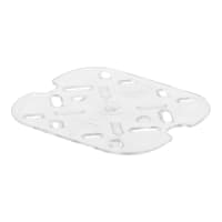 Cambro 60CWD135 Camwear Food Pan Drain Shelf - 1/6 Size, Clear thumbnail 7