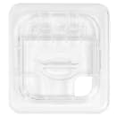 Cambro 60CWLN135 FlipLid Food Pan Cover - 1/6 Size, Notched, Hinged, Clear thumbnail 4