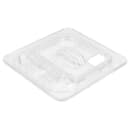 Cambro 60CWLN135 FlipLid Food Pan Cover - 1/6 Size, Notched, Hinged, Clear thumbnail 5