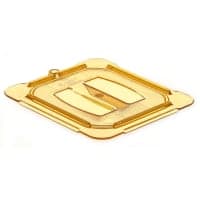 Cambro 60HPC150 H-Pan Food Pan Cover - 1/6 Size, Non-Stick, Flat, Amber thumbnail 6