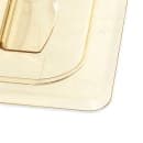 Cambro 60HPCH150 H-Pan Food Pan Cover - 1/6 Size, Non-Stick, Flat with Handle, Amber thumbnail 4