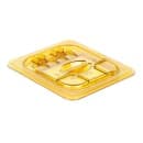 Cambro 60HPL150 FlipLid Hot Food Pan Cover - 1/6 Size, Hinged, Amber thumbnail 7
