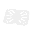 Cambro 60PPD190 Food Pan Drain Shelf - 1/6 Size, Translucent thumbnail 2