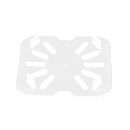 Cambro 60PPD190 Food Pan Drain Shelf - 1/6 Size, Translucent thumbnail 3