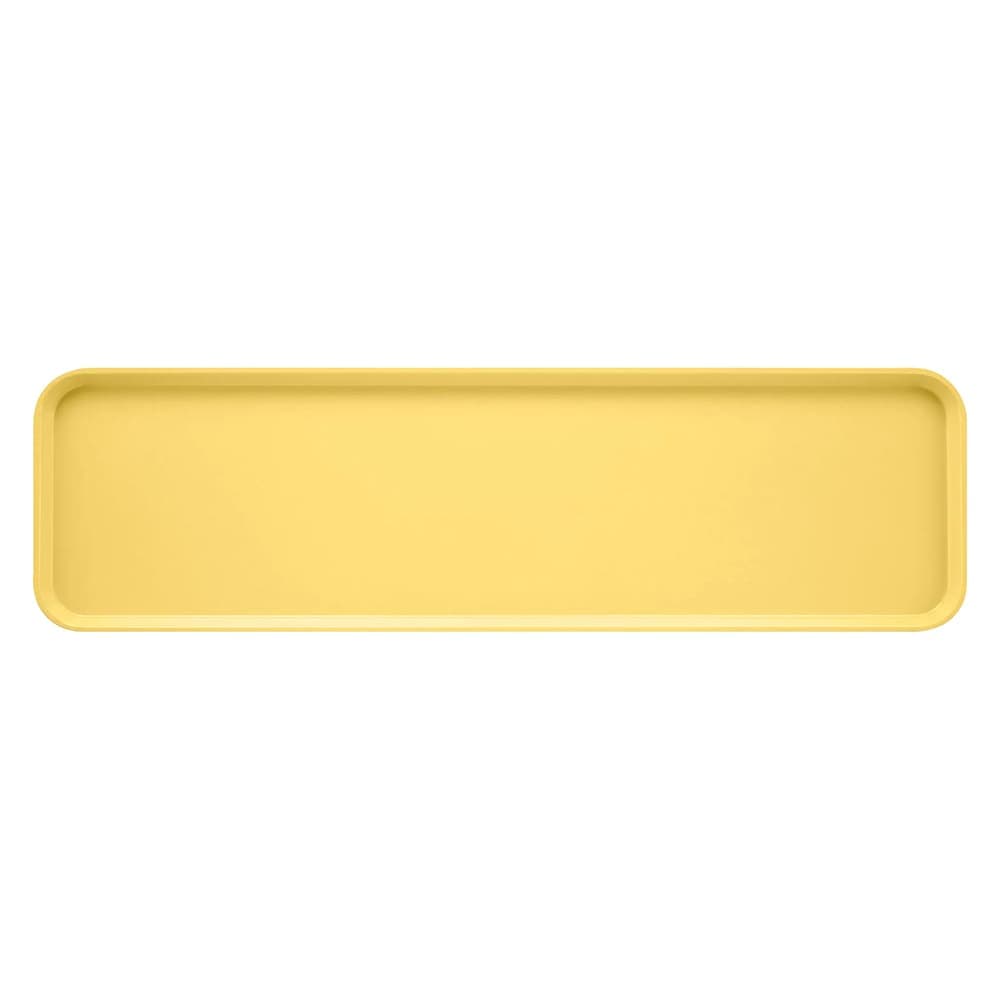 Cambro 6302MT145 Rectangular Display Market Pan - 6 9/16" x 30" x 2", Yellow