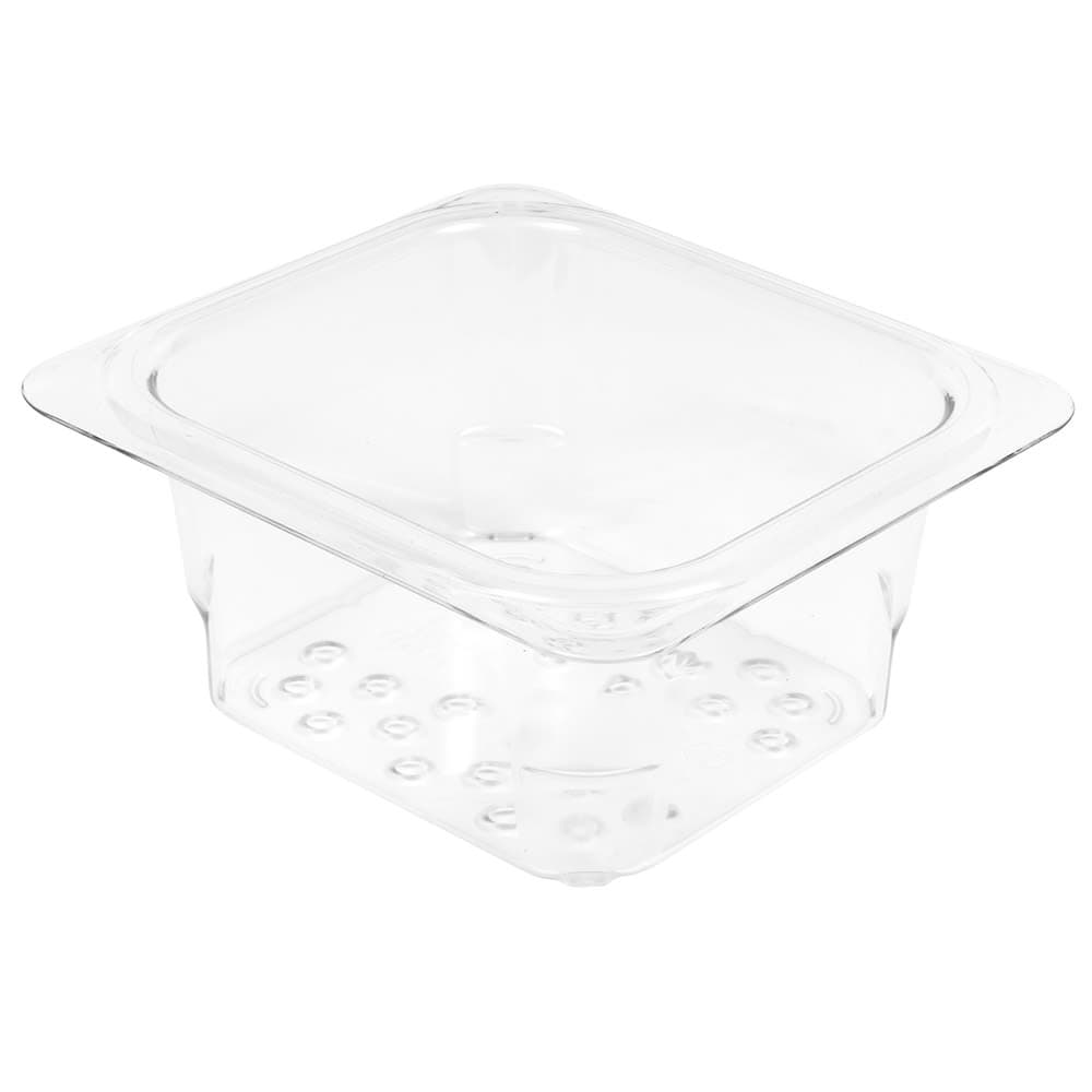 Cambro 63CLRCW135 Camwear Colander - 1/6 Size, 3"D, Clear