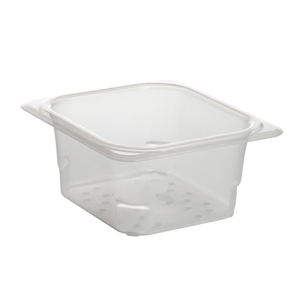 Cambro 63CLRPP190 Food Pan Colander - Sixth Size, 3"D, Translucent
