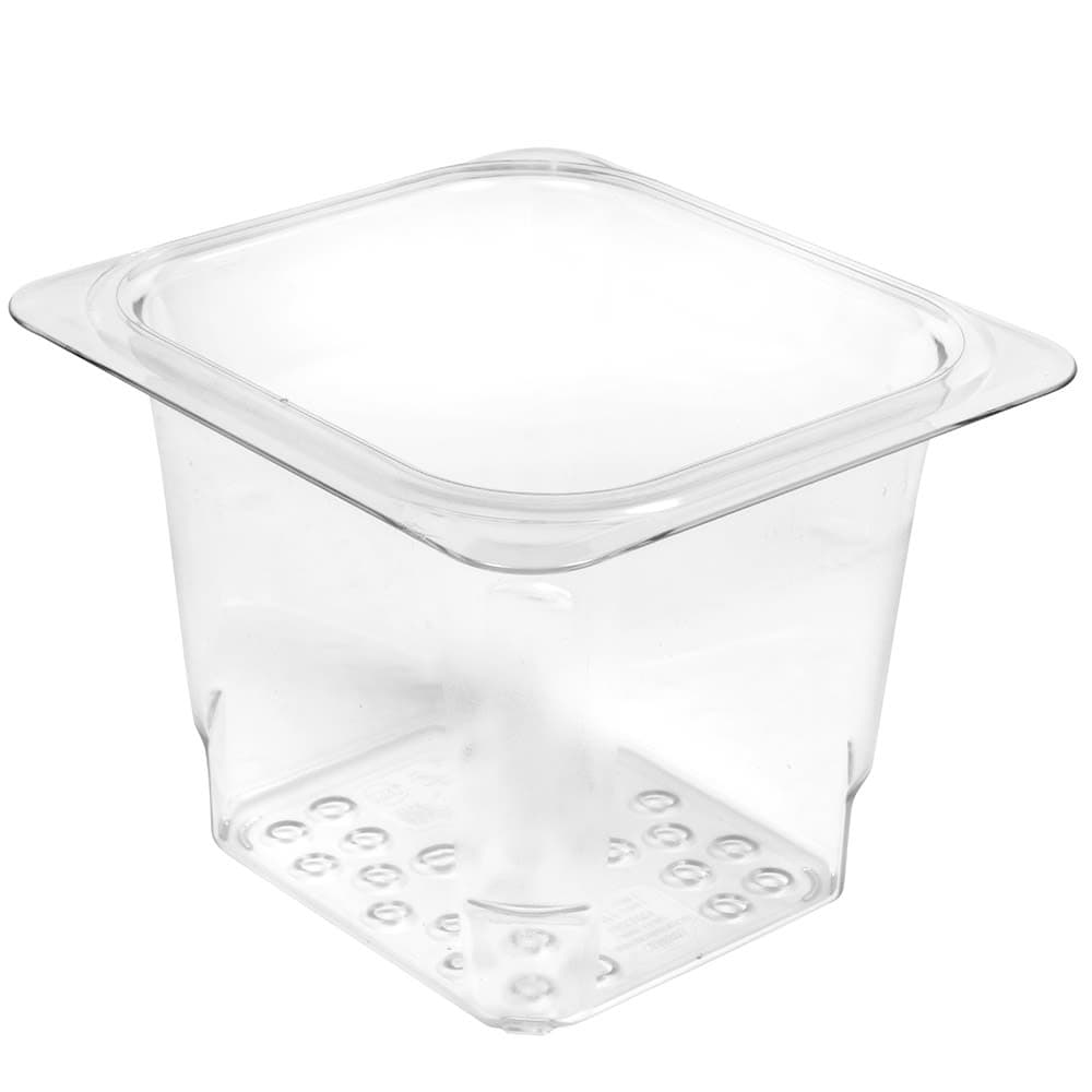 Cambro 65CLRCW135 Camwear Colander - 1/6 Size, 5"D, Clear