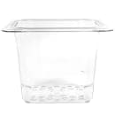 Cambro 65CLRCW135 Camwear Colander - 1/6 Size, 5"D, Clear thumbnail 2