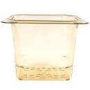 Cambro 65CLRHP150 H-Pan Colander - 1/6 Size, 5"D, Amber thumbnail 2