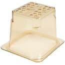 Cambro 65CLRHP150 H-Pan Colander - 1/6 Size, 5"D, Amber thumbnail 5