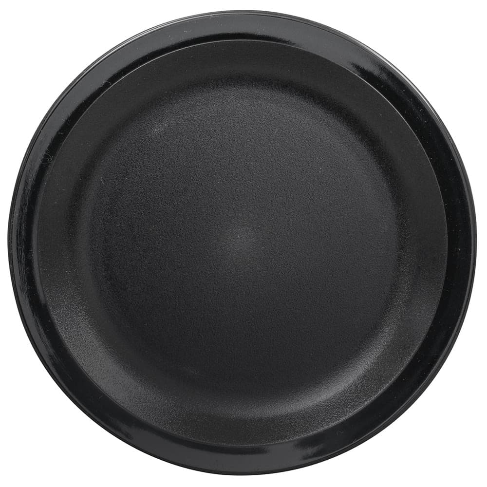 Cambro 65CWNR110 6 9/16" Round Plastic Plate, Black