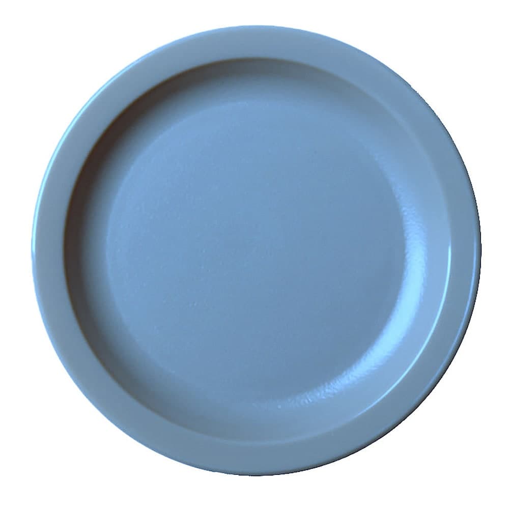 Cambro 65CWNR401 6 9/16" Round Plastic Plate, Slate Blue