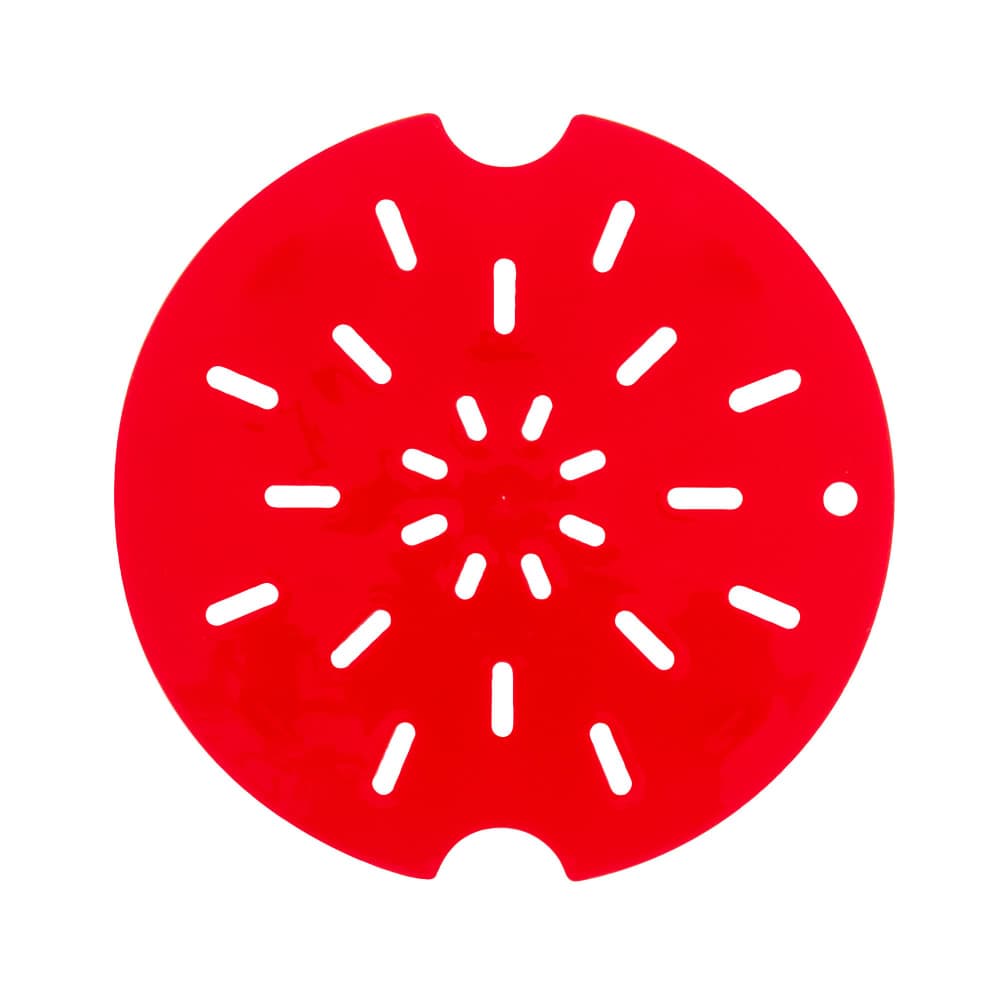 Cambro 6RFSFPDPP266 CamRound® FreshPro Food Pan Drain Shelf for 6 & 8 qt Containers, Translucent Red