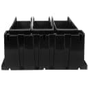 Cambro 6RS6110 Condiment Organizer w/ (6) Bins - Black thumbnail 5