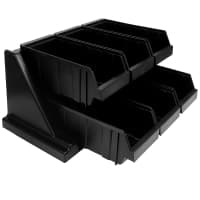 Cambro 6RS6480 Condiment Organizer w/ (6) Bins - Gray thumbnail 6