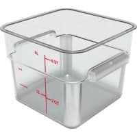 Cambro 6SFSCW135 6 qt Square Food Storage Container - CamSquare®, Polycarbonate, Clear thumbnail 9