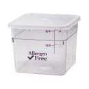 Cambro 6SFSCW441 6 qt Square Food Storage Container - CamSquare®, Allergen-Free, Polycarbonate, Clear thumbnail 3