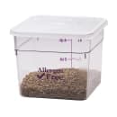 Cambro 6SFSCW441 6 qt Square Food Storage Container - CamSquare®, Allergen-Free, Polycarbonate, Clear thumbnail 6