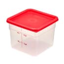 Cambro 6SFSPP190 6 qt Square Food Storage Container - CamSquare®, Translucent thumbnail 6