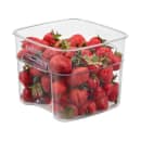 Cambro 6SFSPROCW135 6 qt FreshPro Square Food Storage Container - CamSquare®, Polycarbonate, Red Graduation thumbnail 5