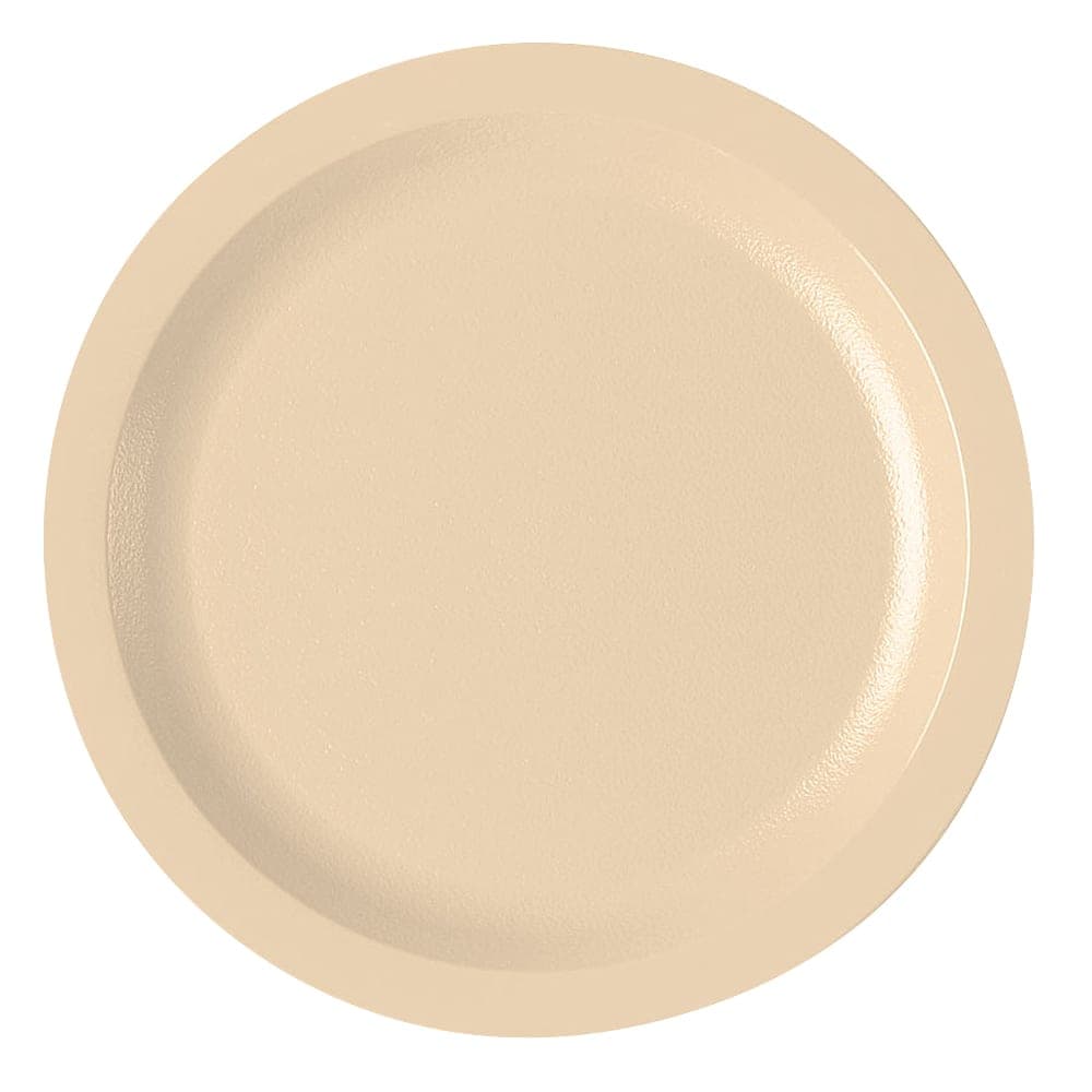 Cambro 725CWNR133 7 1/4" Round Plastic Salad Plate, Beige