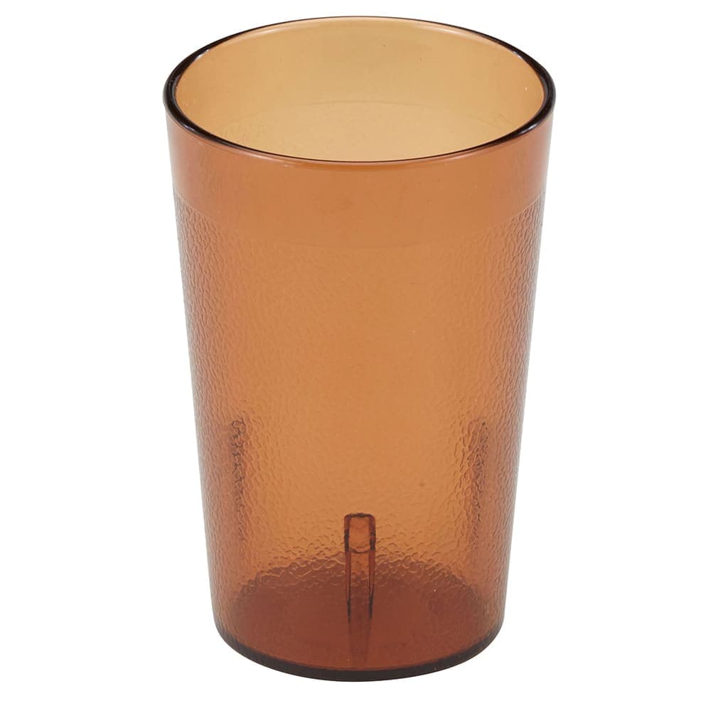 Cambro 800P153 7 4/5 oz Amber Textured Plastic Tumbler
