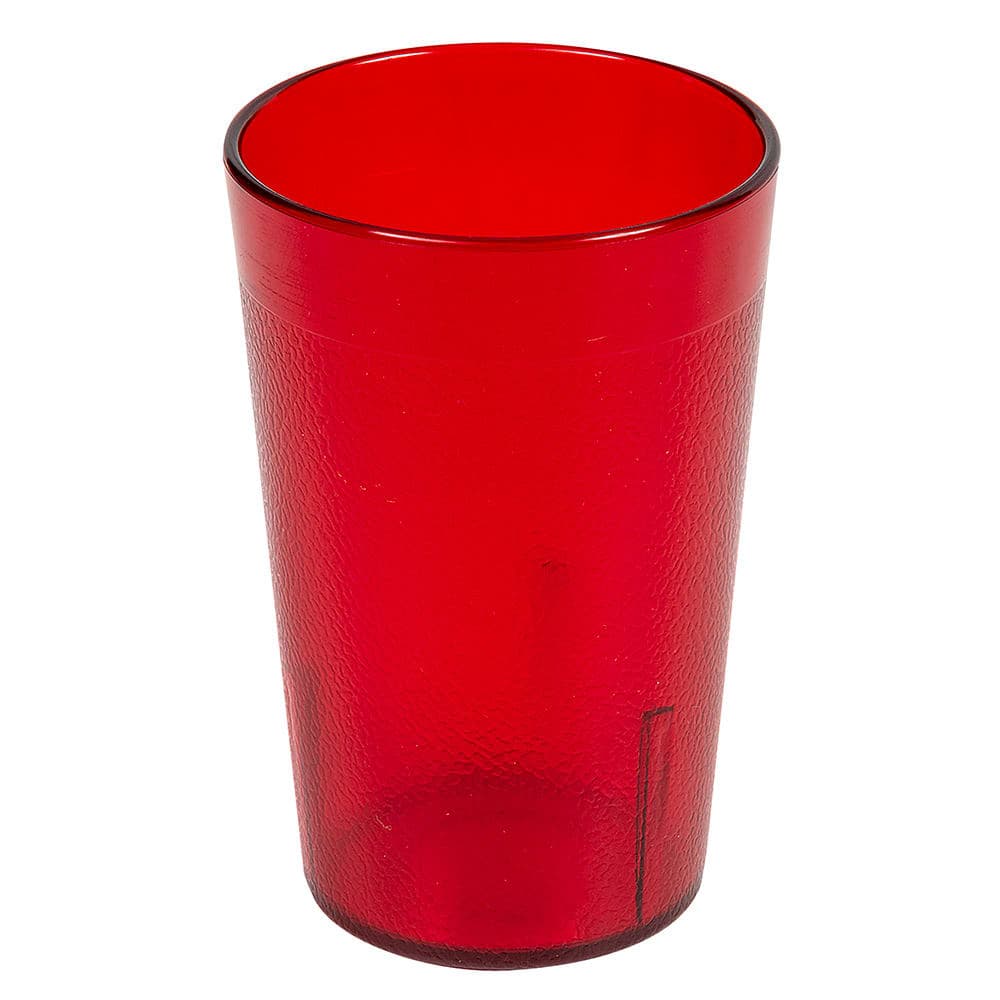 Cambro 800P2156 7 4/5 oz Ruby Red Textured Plastic Tumbler