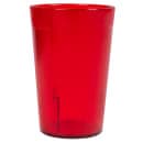 Cambro 800P2156 7 4/5 oz Ruby Red Textured Plastic Tumbler thumbnail 2