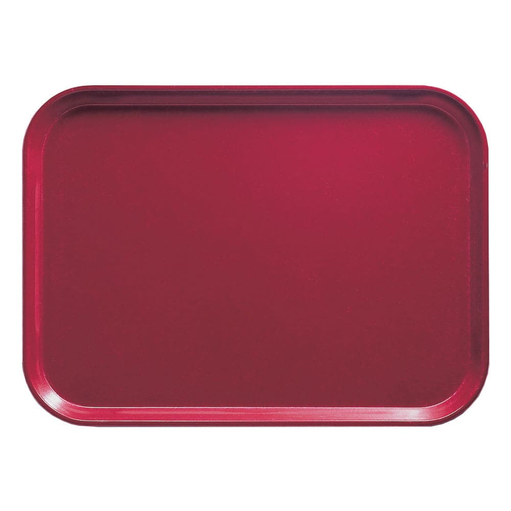 Cambro 810505 Fiberglass Camtray® Cafeteria Tray - 9 4/5"L x 8"W, Cherry Red