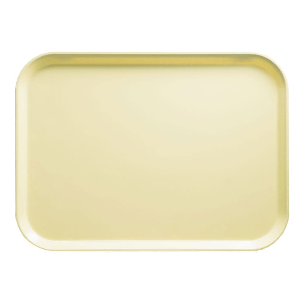 Cambro 810536 Fiberglass Camtray® Cafeteria Tray - 9 4/5"L x 8"W, Lemon Chiffon