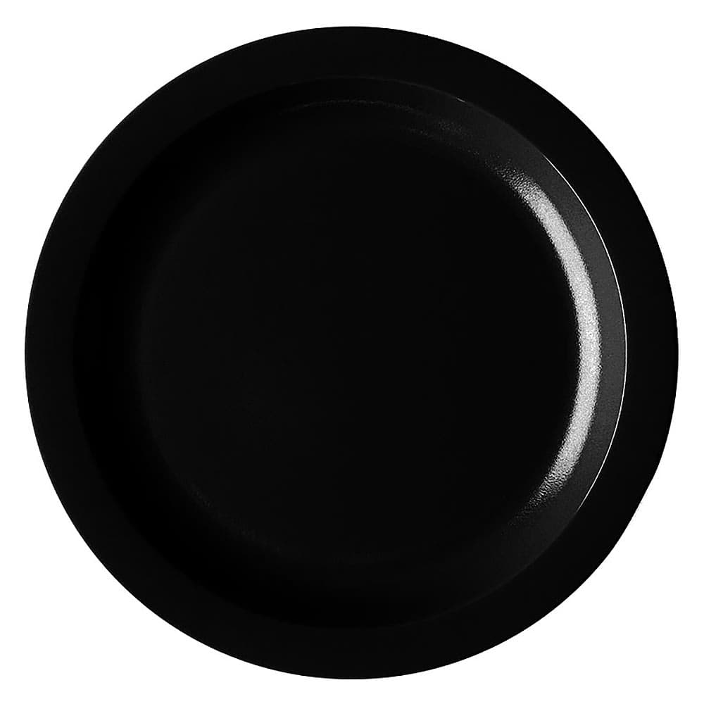 Cambro 825CWNR-110 8 1/4" Round Plastic Salad Plate, Black