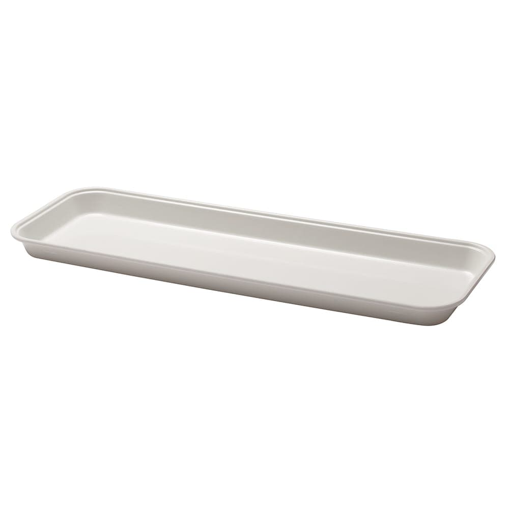 Cambro 8262MT148 Rectangular Market Display Pan - 8 3/8" x 25 1/2" x 2", White