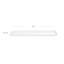 Cambro 830MT148 Rectangular Market Display Tray - 8 7/16" x 30" x 3/4", White thumbnail 2