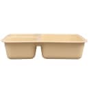 Cambro 853FCP161 Plastic Rectangular Tray w/ (3) Compartments, 8 9/16" x 6 1/4", Tan thumbnail 3