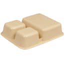 Cambro 853FCP161 Plastic Rectangular Tray w/ (3) Compartments, 8 9/16" x 6 1/4", Tan thumbnail 5